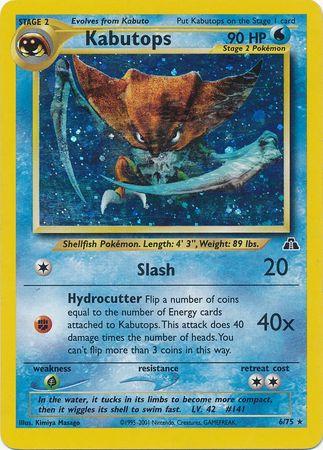 Kabutops (6) 006/75 [Neo Discovery]  - Unlimited Holofoil