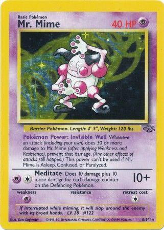 Mr. Mime (6) 006/64 [Jungle]  - Unlimited Holofoil