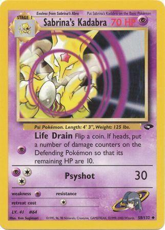 Sabrina's Kadabra 058/132 [Gym Challenge]  - Unlimited