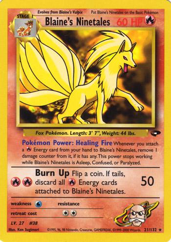 Blaine's Ninetales 021/132 [Gym Challenge]  - Unlimited