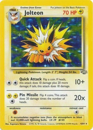 Jolteon (4) 004/64 [Jungle]  - Unlimited Holofoil
