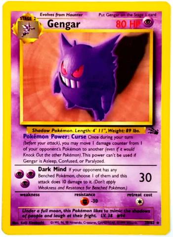 Gengar (20) 020/62 [Fossil]  - Unlimited