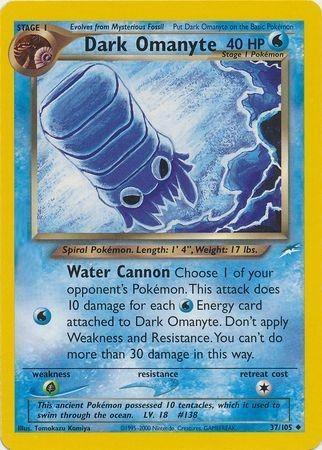 Dark Omanyte 037/105 [Neo Destiny]  - Unlimited