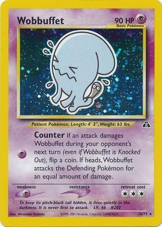 Wobbuffet (16) 016/75 [Neo Discovery]  - Unlimited Holofoil