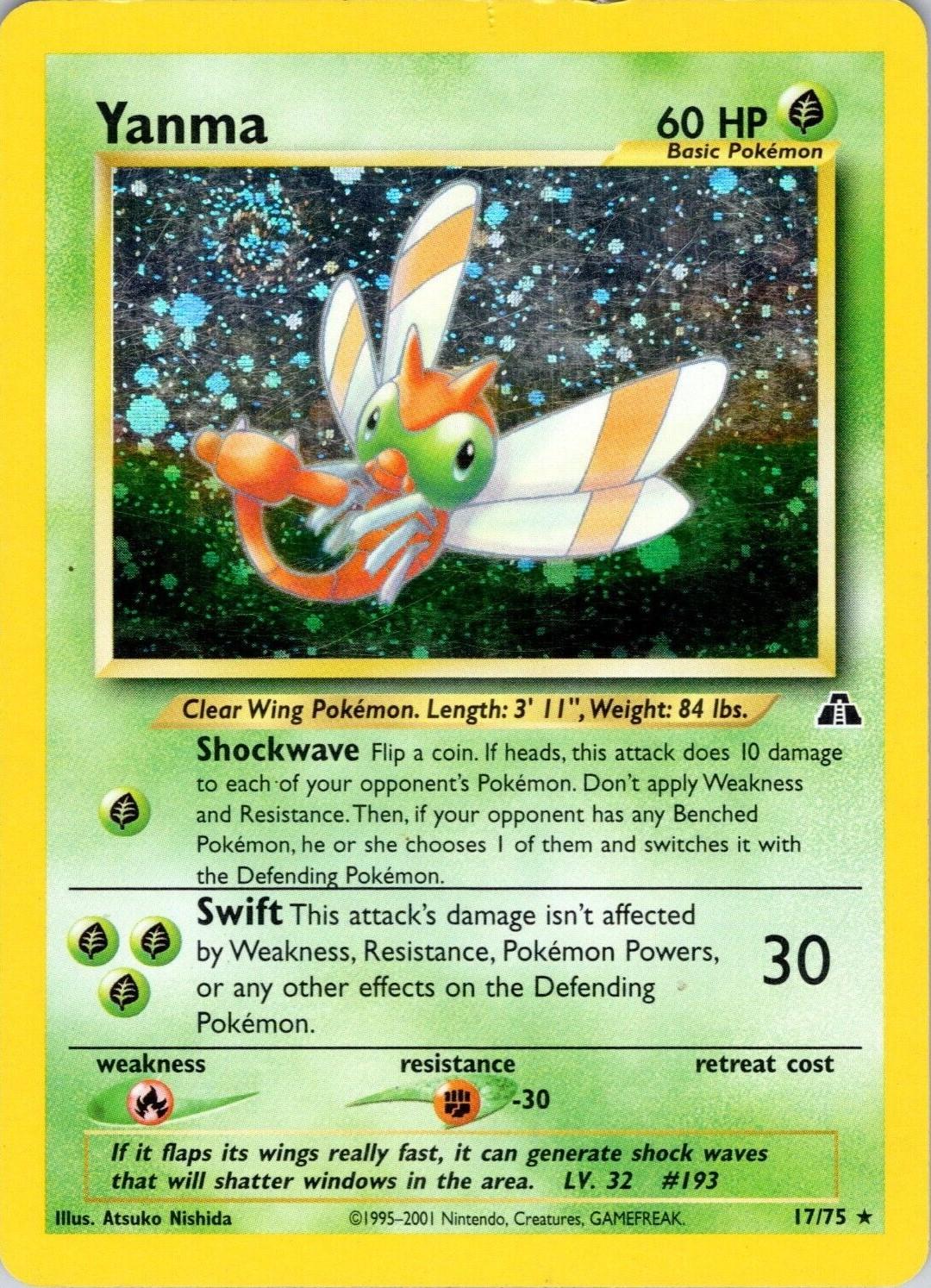 Yanma (17) 017/75 [Neo Discovery]  - Unlimited Holofoil