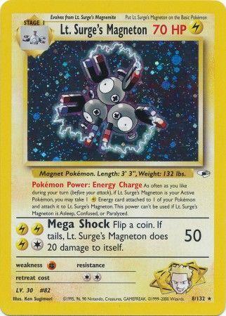 Lt. Surge's Magneton 008/132 [Gym Heroes]  - Unlimited Holofoil