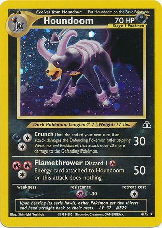 Houndoom (4) 004/75 [Neo Discovery]  - Unlimited Holofoil