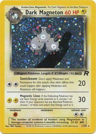Dark Magneton (11) 011/82 [Team Rocket]  - Unlimited Holofoil