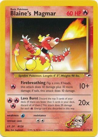 Blaine's Magmar 037/132 [Gym Heroes]  - Unlimited