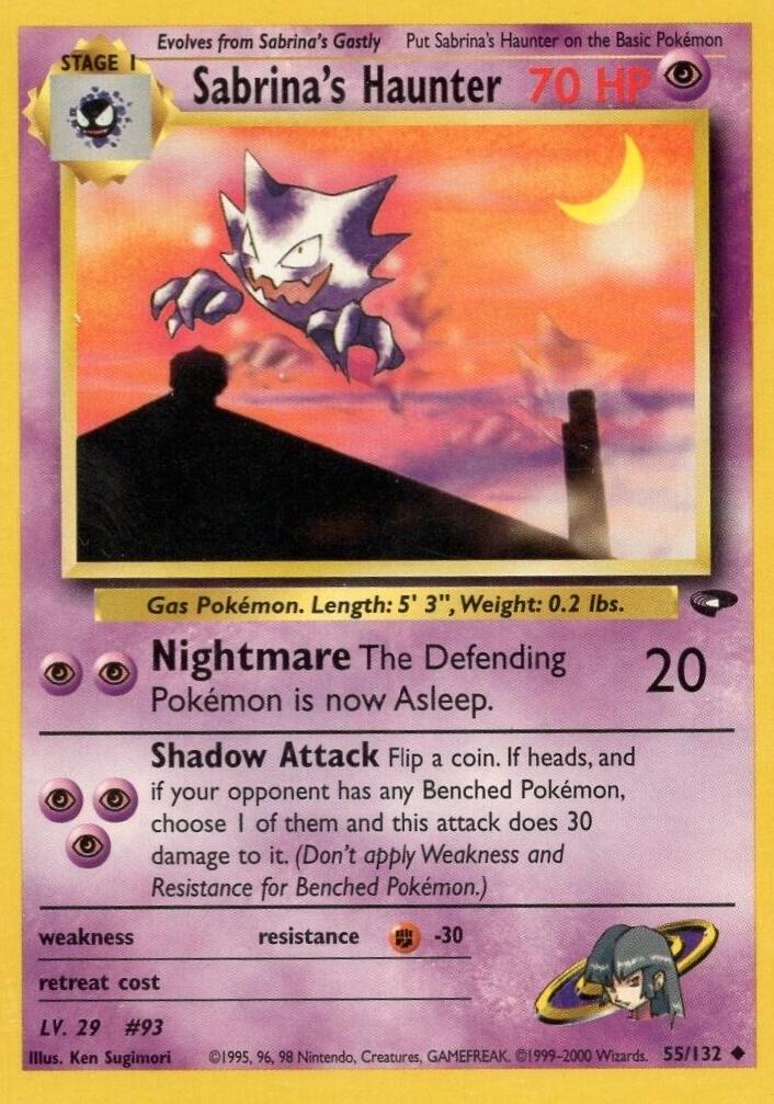 Sabrina's Haunter 055/132 [Gym Challenge]  - Unlimited