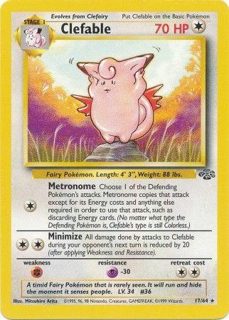 Clefable (17) 017/64 [Jungle]  - Unlimited