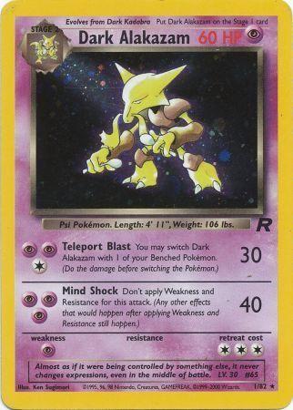 Dark Alakazam (1) 001/82 [Team Rocket]  - Unlimited Holofoil