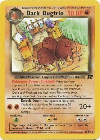 Dark Dugtrio (23) 023/82 [Team Rocket]  - Unlimited