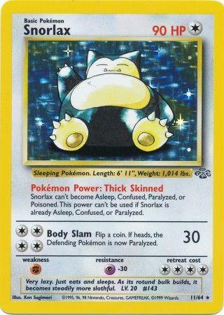 Snorlax (11) 011/64 [Jungle]  - Unlimited Holofoil