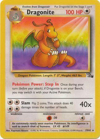 Dragonite (19) 019/62 [Fossil]  - Unlimited