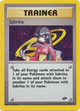 Sabrina (20) 020/132 [Gym Challenge]  - Unlimited Holofoil
