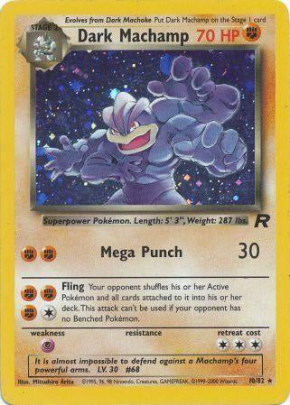 Dark Machamp (10) 010/82 [Team Rocket]  - Unlimited Holofoil