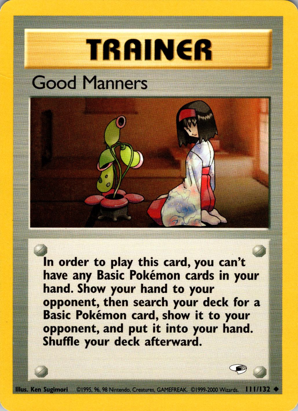 Good Manners 111/132 [Gym Heroes]  - Unlimited