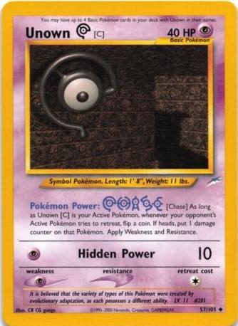 Unown [C] 057/105 [Neo Destiny]  - Unlimited