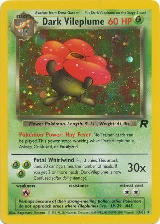 Dark Vileplume (13) 013/82 [Team Rocket]  - Unlimited Holofoil
