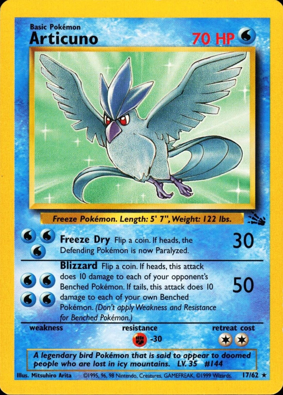 Articuno (17) 017/62 [Fossil]  - Unlimited