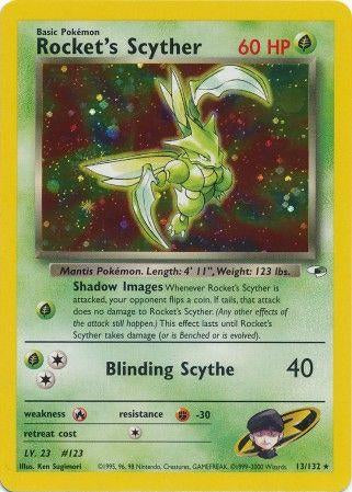Rocket's Scyther 013/132 [Gym Heroes]  - Unlimited Holofoil