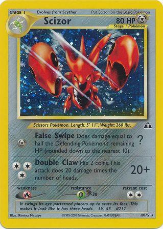 Scizor (10) 010/75 [Neo Discovery]  - Unlimited Holofoil