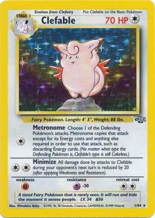 Clefable (1) 001/64 [Jungle]  - Unlimited Holofoil