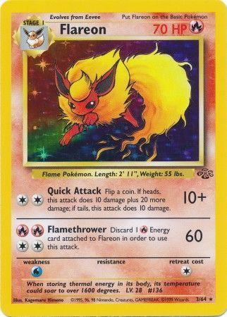 Flareon (3) 003/64 [Jungle]  - Unlimited Holofoil