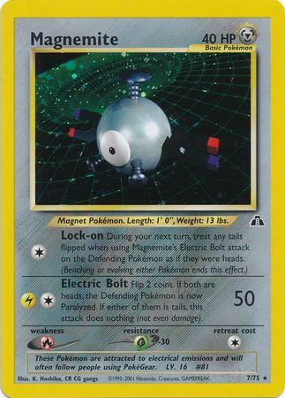 Magnemite (7) 007/75 [Neo Discovery]  - Unlimited Holofoil