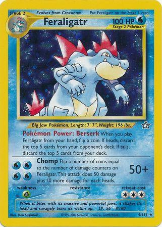 Feraligatr (4) 004/111 [Neo Genesis]  - Unlimited Holofoil