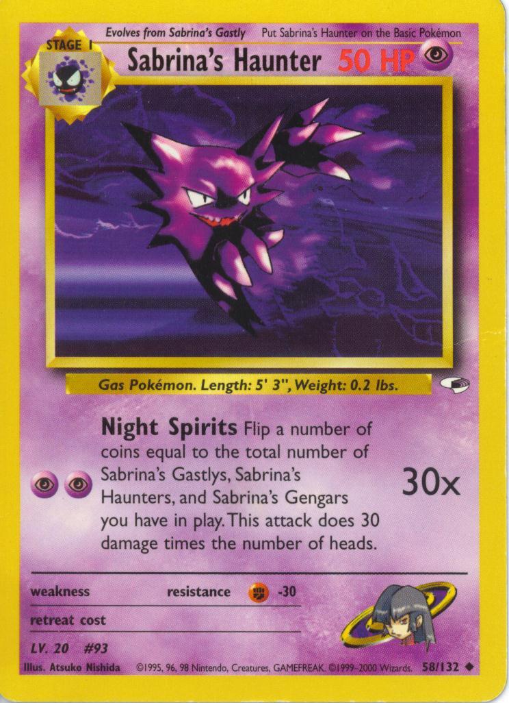 Sabrina's Haunter 058/132 [Gym Heroes]  - Unlimited