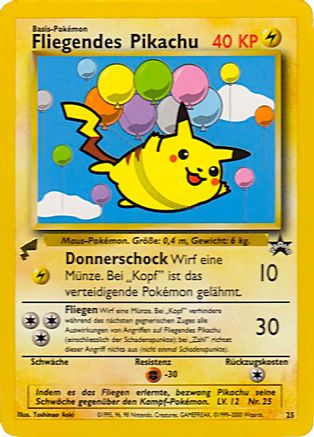 Pikachu (Flying) 025 [Pikachu World Collection Promos]