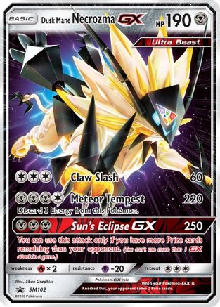 Dusk Mane Necrozma GX SM102 [SM Promos]  - Holofoil