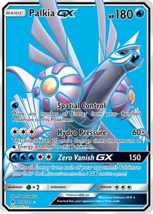 Palkia GX (Full Art) 119 [SM  Forbidden Light]  - Holofoil