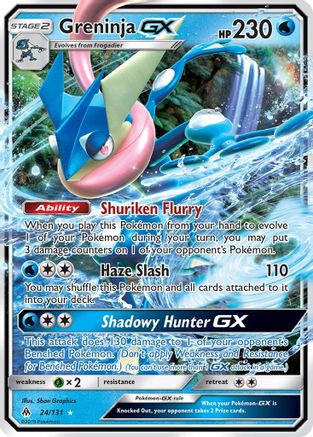 Greninja GX 024/131 [SM  Forbidden Light]  - Holofoil