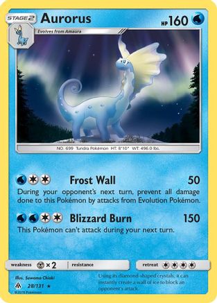 Aurorus 028/131 [SM  Forbidden Light]  - Reverse Holofoil