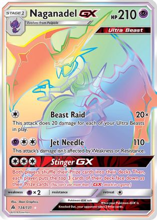 Naganadel GX (Secret) 134 [SM  Forbidden Light]  - Holofoil