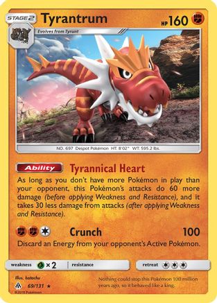 Tyrantrum 069/131 [SM  Forbidden Light]  - Holofoil