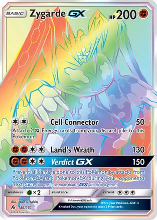 Zygarde GX (Secret) 136 [SM  Forbidden Light]  - Holofoil