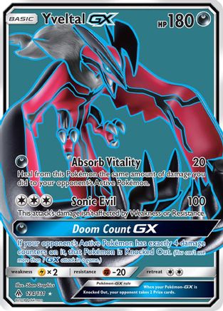 Yveltal GX (Full Art) 124 [SM  Forbidden Light]  - Holofoil