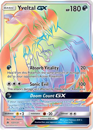Yveltal GX (Secret) 137 [SM  Forbidden Light]  - Holofoil