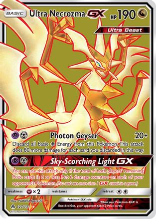 Ultra Necrozma GX (Full Art) 127 [SM  Forbidden Light]  - Holofoil