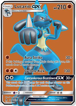 Lucario GX (Full Art) 122 [SM  Forbidden Light]  - Holofoil