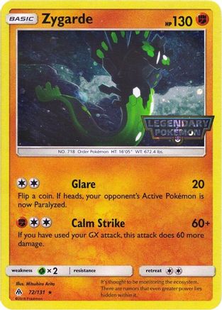 Zygarde 072/131 [Miscellaneous Cards & Products]  - Holofoil