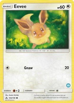 Eevee (26) 104 [SM Trainer Kit Alolan Sandslash & Alolan Ninetales]