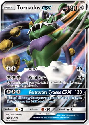 Tornadus GX SM134 [SM Promos]  - Holofoil