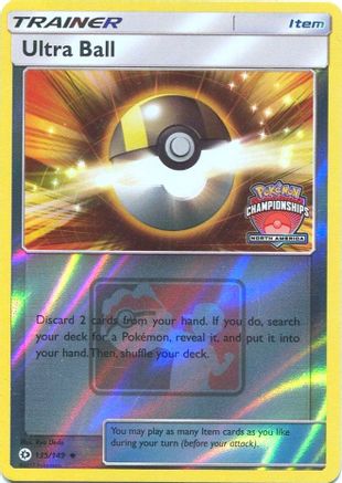 Ultra Ball 135/149 [League & Championship Cards]  - Reverse Holofoil