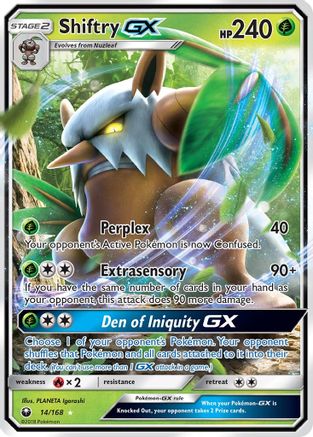 Shiftry GX 014/168 [SM  Celestial Storm]  - Holofoil