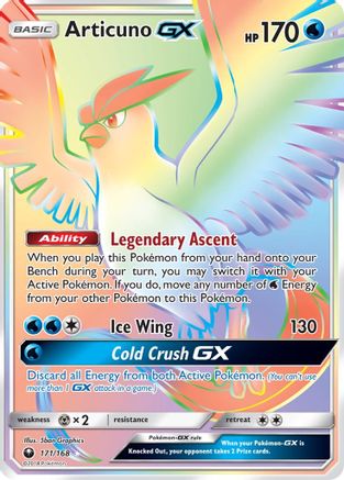 Articuno GX (Secret) 171 [SM  Celestial Storm]  - Holofoil